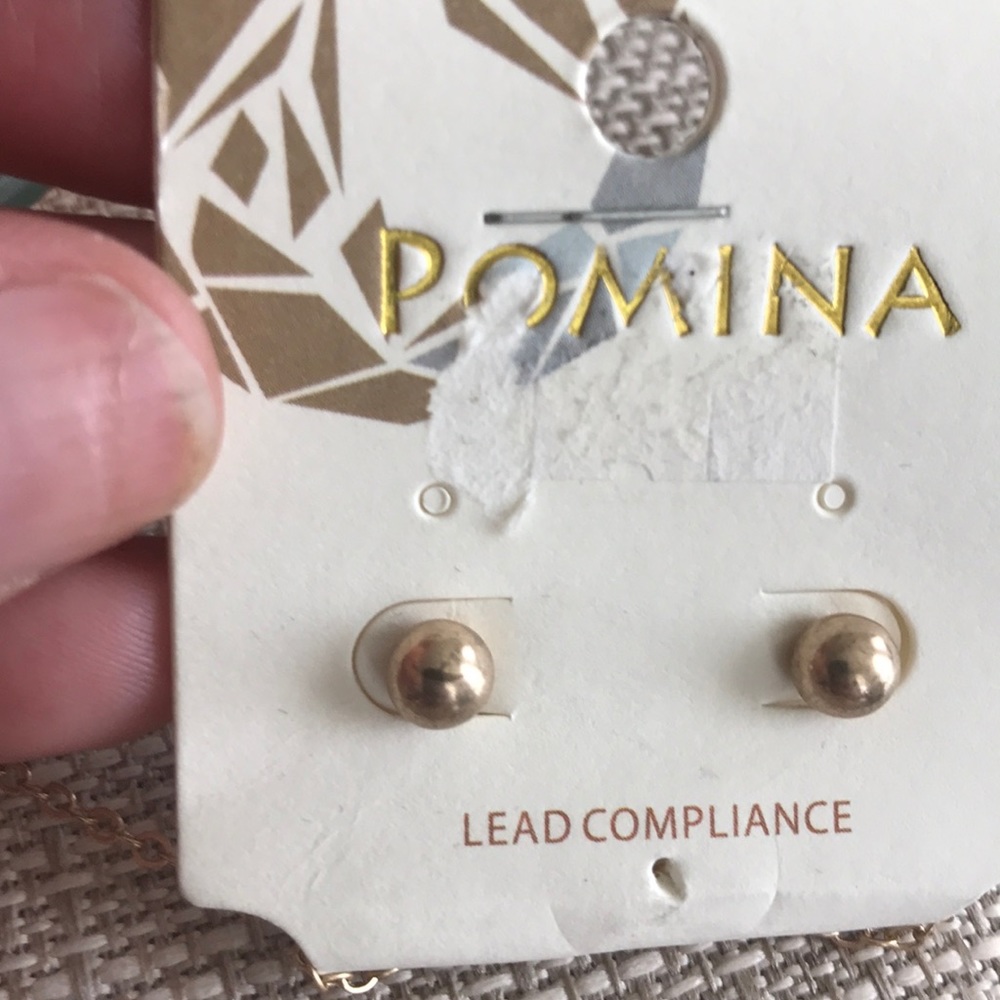 Long Necklace Clover Pendant Earring Set Gold   Jewelry Accessories Brand New - Picture 2 of 4